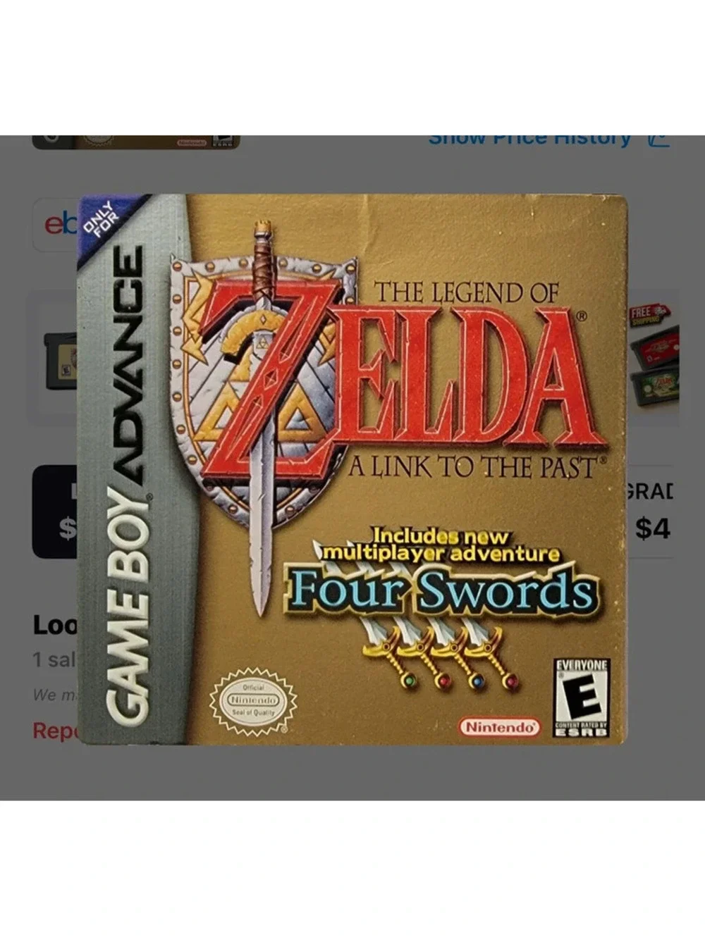 Zelda Link to the Past for Nintendo Gameboy Advance